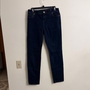 INC SKINNY CURVY Dark Blue Women's Jeans